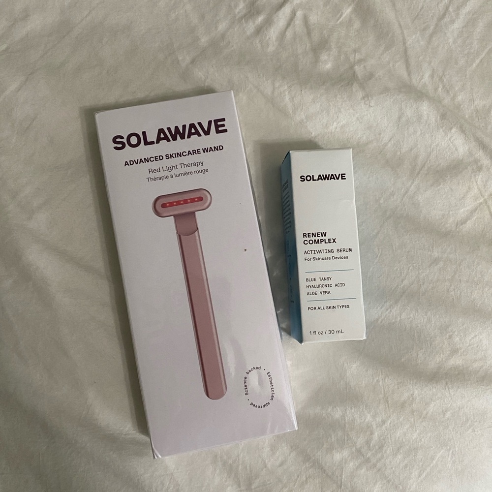 Red Light Therapy Skincare Wand - Pink